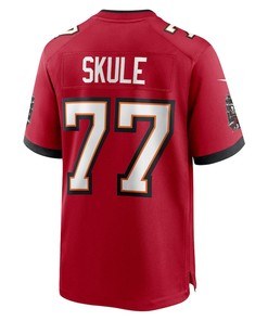 Justin Skule 77 Tampa Bay Buccaneers Home Game Player Jersey - Red