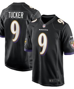 Justin Tucker 9 Baltimore Ravens Player Game Jersey - Black