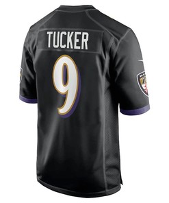 Justin Tucker 9 Baltimore Ravens Player Game Jersey - Black