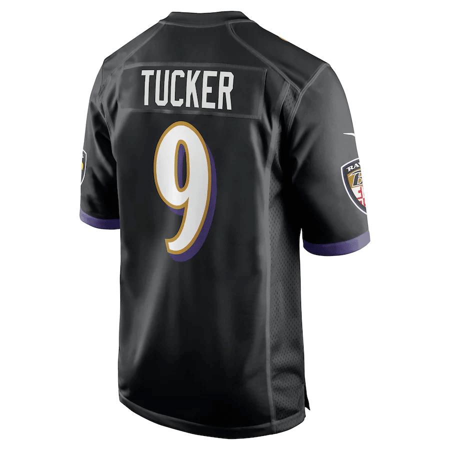 Justin Tucker 9 Baltimore Ravens Player Game Jersey - Black