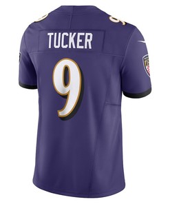 Justin Tucker 9 Baltimore Ravens Vapor F.U.S.E. Limited Jersey - Purple