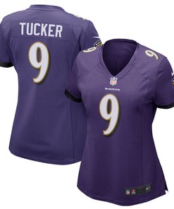 Justin Tucker Baltimore Ravens Nike Womens Game Jersey - Purple