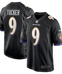Justin Tucker Baltimore Ravens Player Game Jersey - Black Nfl