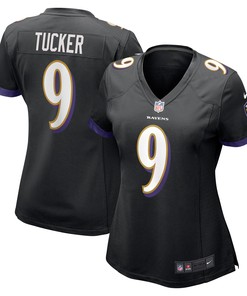 Justin Tucker Baltimore Ravens Womens Game Jersey - Black Nfl