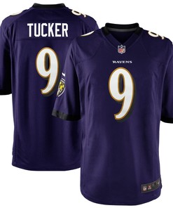 Justin Tucker Baltimore Ravens Youth Nike Team Color Game Jersey - Purple
