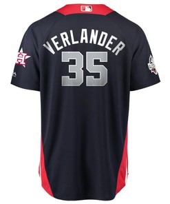 Justin Verlander American League Majestic 2018 Mlb All-star Game Home Run Derby Player Jersey - Navy