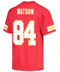 Justin Watson 84 Kansas City Chiefs Super Bowl LVII Champions 3 Stars Youth Game Jersey - Red