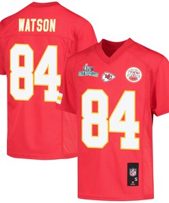 Justin Watson 84 Kansas City Chiefs Super Bowl LVII Champions Youth Game Jersey - Red