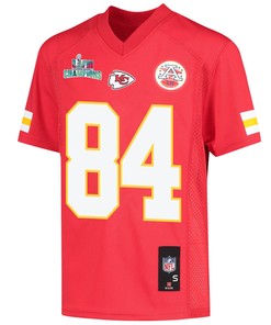 Justin Watson 84 Kansas City Chiefs Super Bowl LVII Champions Youth Game Jersey - Red