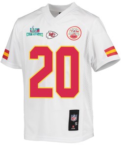 Justin Watson 84 Kansas City Chiefs Super Bowl LVII Champions Youth Game Jersey - White