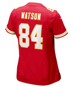 Justin Watson Kansas City Chiefs Women's Game Player Jersey - Red