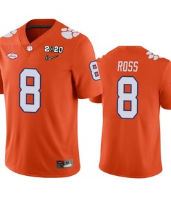 Justyn Ross Clemson Tigers 2020 National Championship Orange Jersey