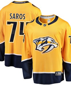 Juuse Saros Nashville Predators Fanatics Branded Breakaway Player Jersey - Gold Nhl