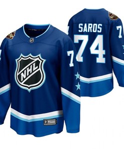 Juuse Saros Predators Blue 2022 All-Star 74 Jersey Western Conference Jersey