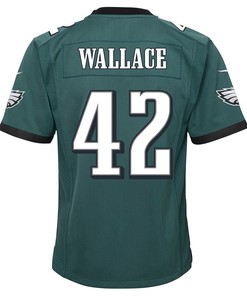 K'Von Wallace 42 Philadelphia Eagles Super Bowl LVII Champions 2 Stars 2 Stars Youth Game Jersey - Black