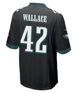 K'Von Wallace 42 Philadelphia Eagles Super Bowl LVII Champions 2 Stars Men Game Jersey - Black