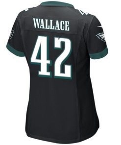 K'Von Wallace 42 Philadelphia Eagles Super Bowl LVII Champions Women Game Jersey - Black
