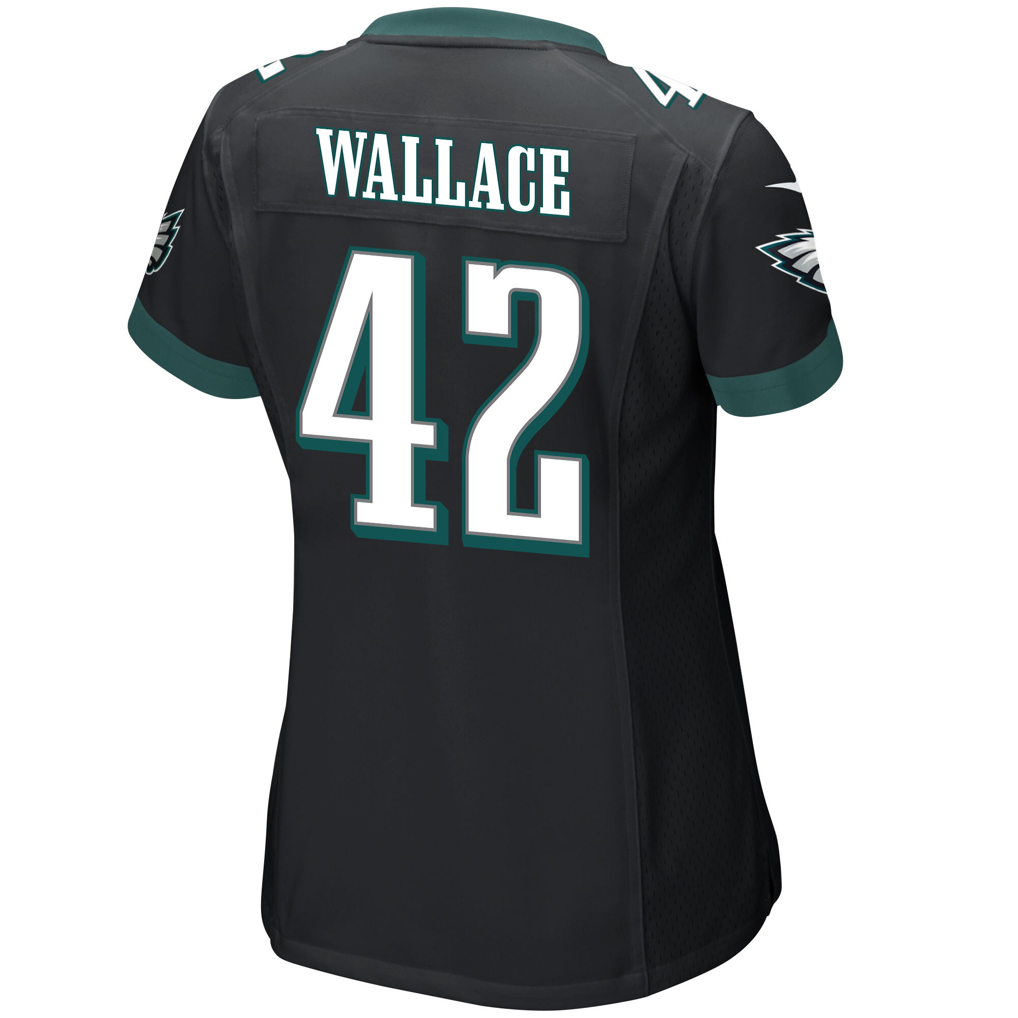 K'Von Wallace 42 Philadelphia Eagles Super Bowl LVII Champions Women Game Jersey - Black