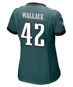 K'Von Wallace 42 Philadelphia Eagles Super Bowl LVII Champions Women Game Jersey - Midnight Green