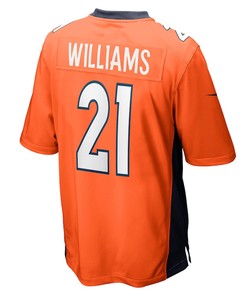 K'Waun Williams 21 Denver Broncos Game Jersey - Orange