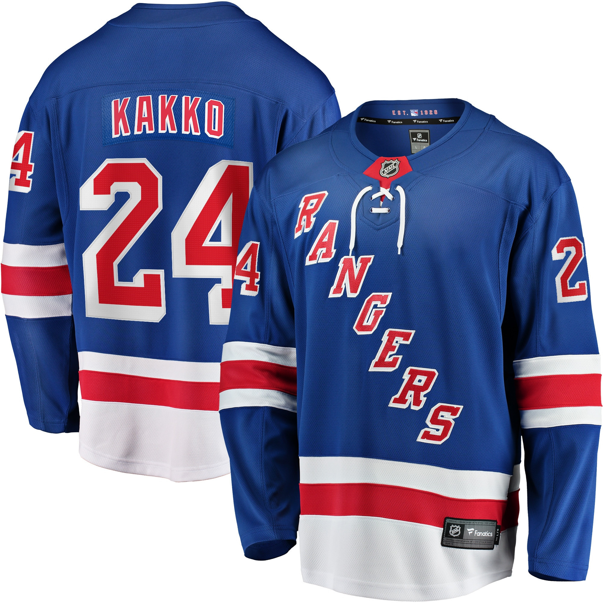 Kaapo Kakko New York Rangers Fanatics Branded Home Premier Breakaway Player Jersey - Blue Nhl