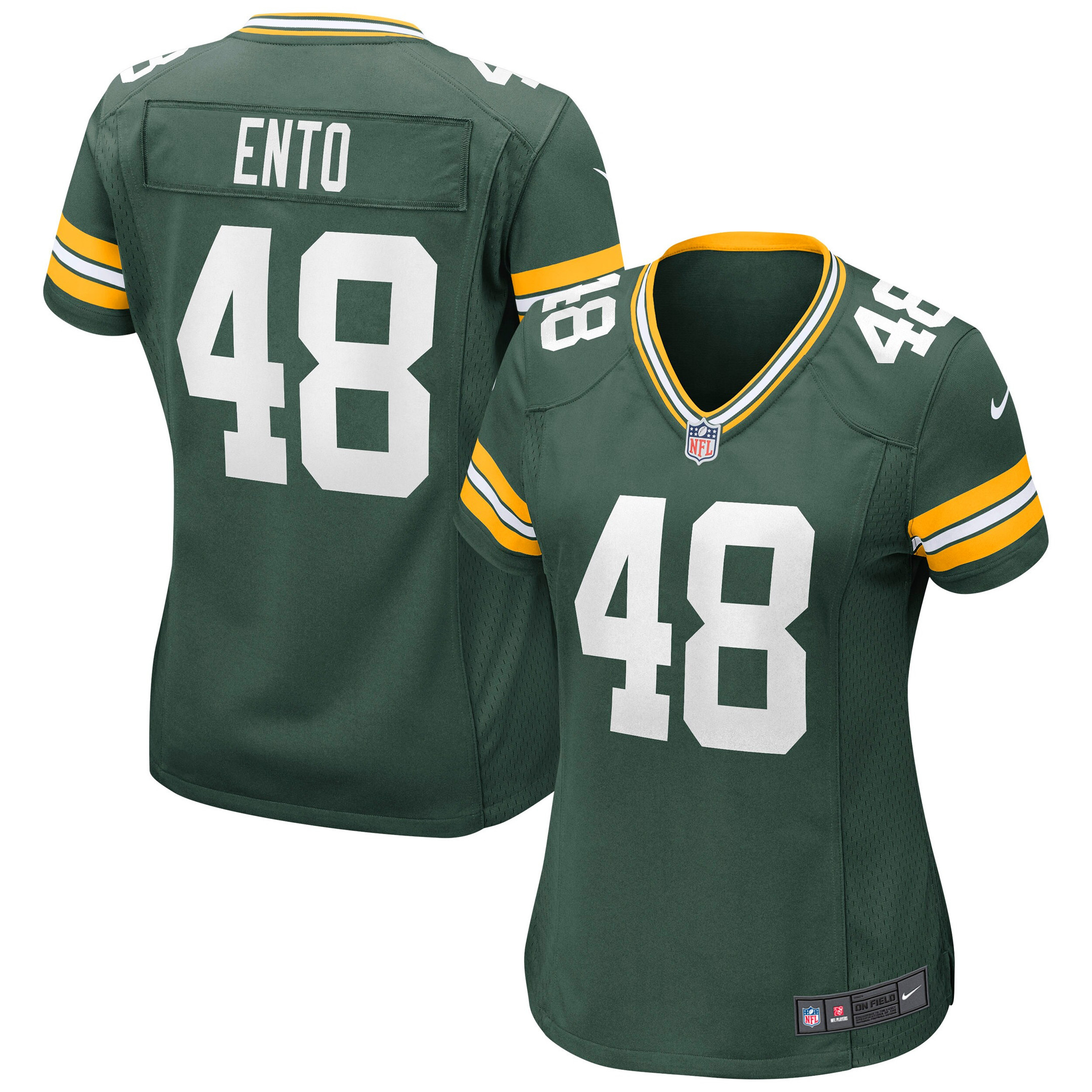Kabion Ento Green Bay Packers Womens Game Jersey - Green Nfl