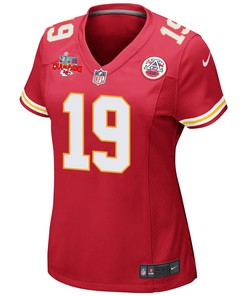 Kadarius Toney 19 Kansas City Chiefs Super Bowl LVII Champions 3 Stars Women Game Jersey - Red