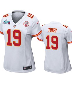 Kadarius Toney 19 Kansas City Chiefs Super Bowl LVII Game Jersey - Women White