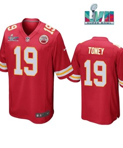 Kadarius Toney 19 Kansas City Chiefs Super Bowl LVII Red Men Game Jersey