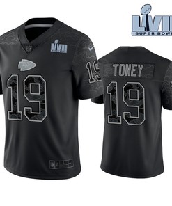 Kadarius Toney 19 Kansas City Chiefs Super Bowl LVII Reflective Limited Jersey