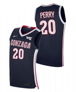 Kaden Perry 20 Gonzaga Bulldogs 2023 College Basketball Elite Men Jersey - Navy