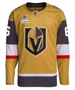 Kaedan Korczak 6 Vegas Golden Knights Stanley Cup 2023 Champions Patch Home Breakaway Men Jersey - Gold