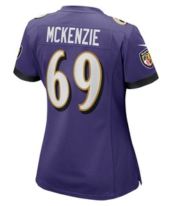 Kahlil McKenzie 69 Baltimore Ravens Women's Game Jersey - Purple