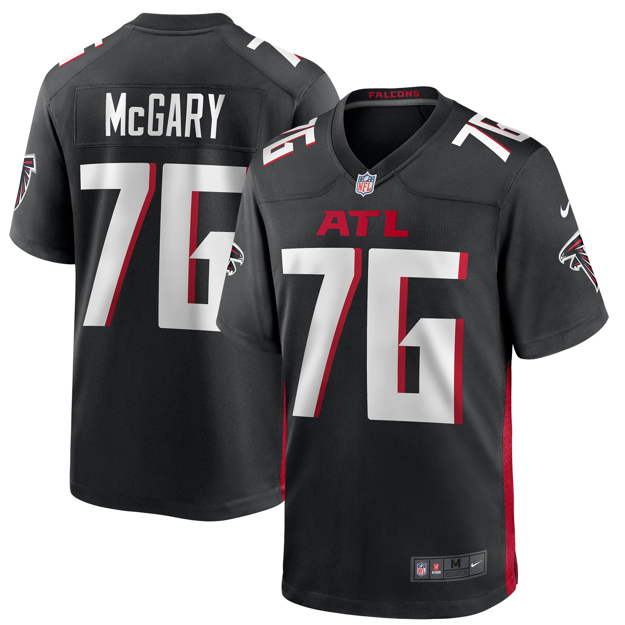 Kaleb Mcgary Atlanta Falcons Game Jersey - Black Nfl