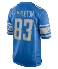 Kalil Pimpleton 83 Detroit Lions Player Game Jersey - Blue