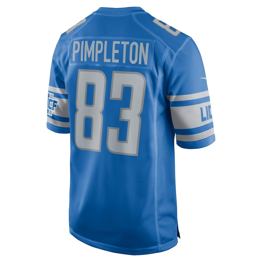 Kalil Pimpleton 83 Detroit Lions Player Game Jersey - Blue