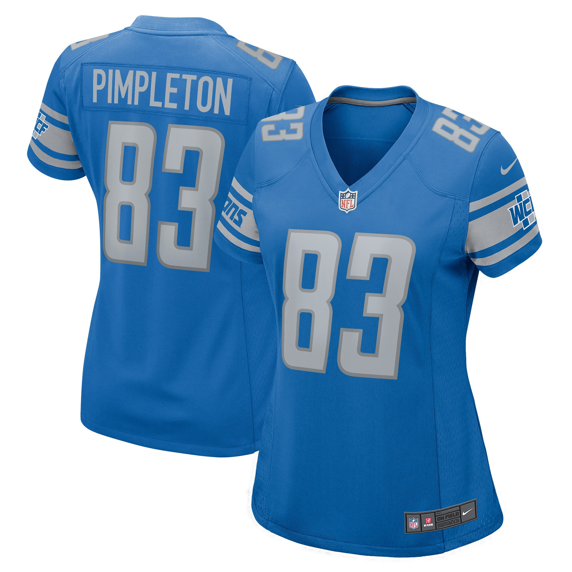Kalil Pimpleton Detroit Lions Womens Player Game Jersey - Blue Nfl