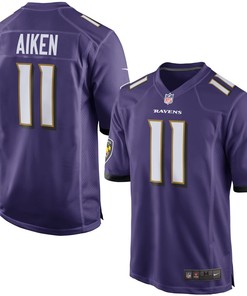Kamar Aiken Baltimore Ravens Nike Game Jersey - Purple