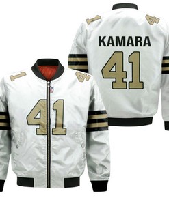 Kamara 41 New Orleans Saints Nfl 3D Jersey Bomber Jacket