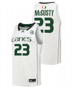 Kameron McGusty 23 Miami Hurricanes 2022 College Basketball Men Jersey - White