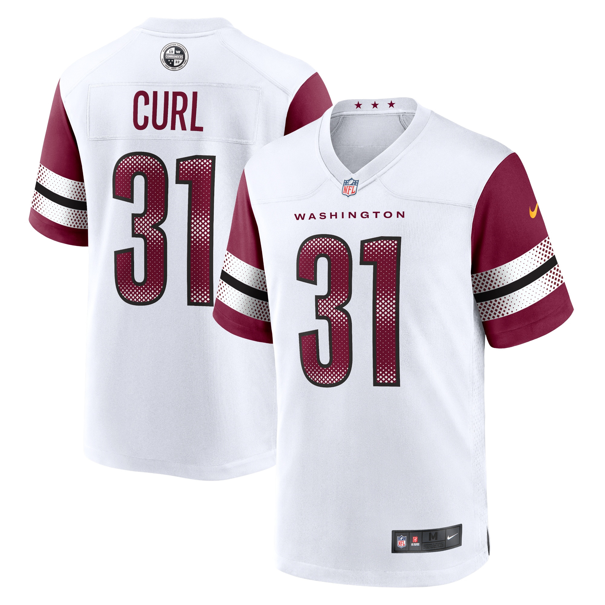 Kamren Curl Washington Commanders Game Jersey - White Nfl