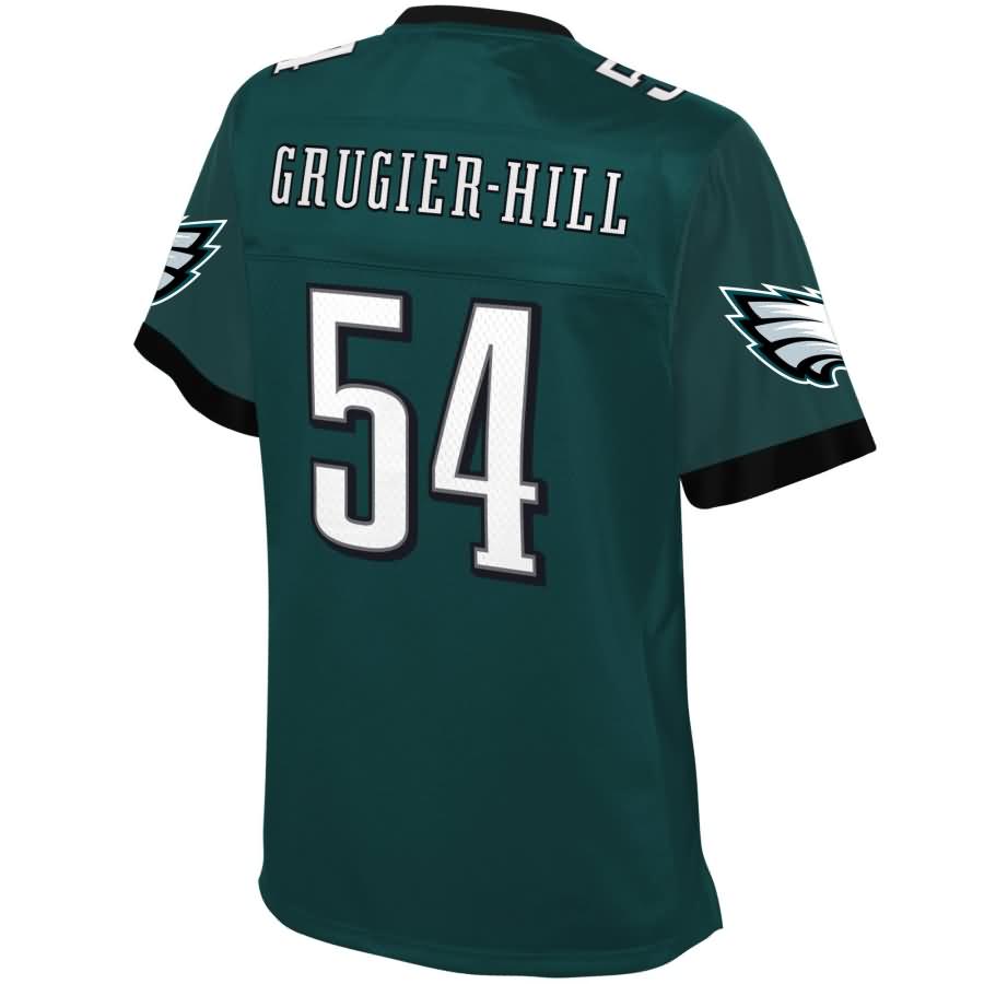 Kamu Grugier-hill Philadelphia Eagles Nfl Pro Line Womens Team Color Player Jersey - Midnight Green