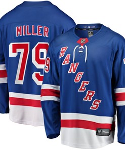 Kandre Miller New York Rangers Fanatics Branded 2017/18 Home Breakaway Replica Jersey - Blue Nhl