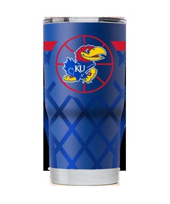 Kansas Blue Basketball Tumbler - Official Team Merchandise, Stylish Design
