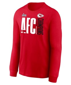 Kansas City Chiefs 2022 AFC Champions Iconic Long Sleeve T-Shirt - Red