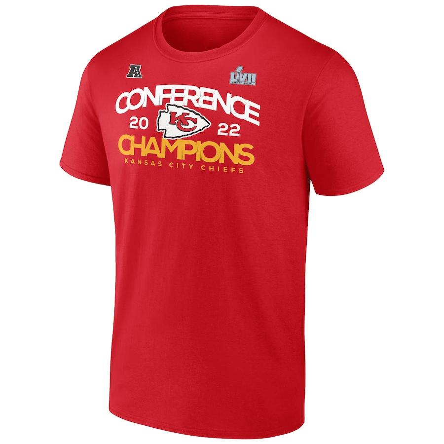 Kansas City Chiefs 2022 AFC Champions Shadow Cast T-Shirt - Red