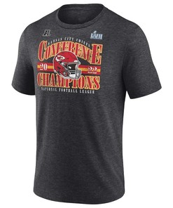 Kansas City Chiefs 2022 AFC Champions T-Shirt - Heather Charcoal