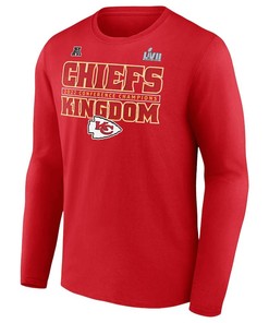 Kansas City Chiefs 2022 AFC Champions Team Slogan Long Sleeve T-Shirt - Red