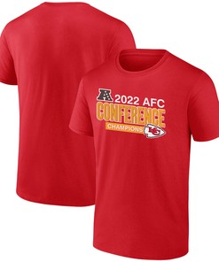 Kansas City Chiefs 2022 AFC Conference Champions Divide & Conquer T-Shirt - Red