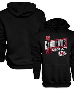 Kansas City Chiefs 2022 AFC Conference Champions Kick Hoodie - Black